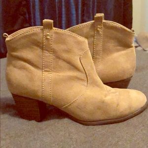 Tan booties